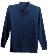Port Authority®  Long Sleeve Silk Touch™ Polo with Pocket