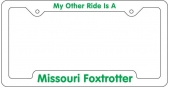 License Frame | 6 3/8" x 12 3/8" | Notched Bottom Panel | 4 Holes