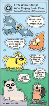 Stickers | 3 1/4" x 7" Sheet | Land Animals