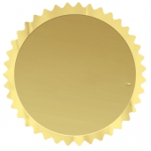 Embossed Foil Seal | Circle | 2" dia. | Sawtooth Edge